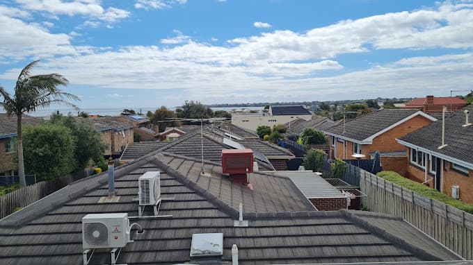 neighborhood rooftops