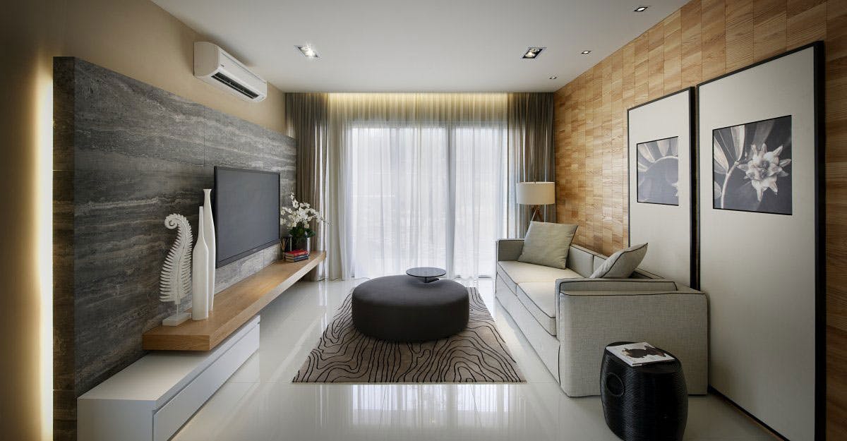 Modern air-conditioned living room